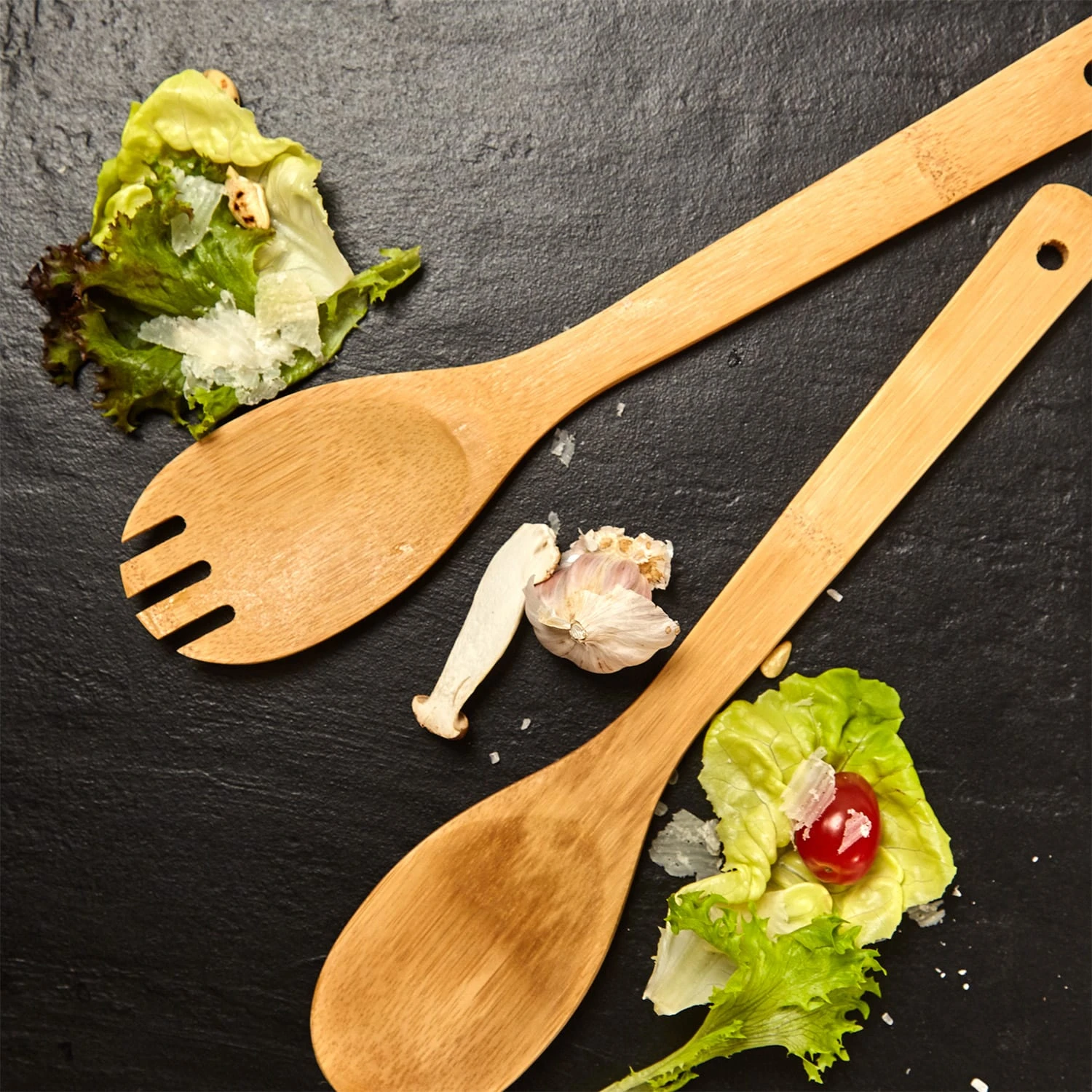 Küchenzubehör Kochlöffel Und Pfannenheber 6er-Set Nachhaltig Bambus 5 Küchenzubehör Kochlöffel Und Pfannenheber 6er-Set Nachhaltig Bambus – Bild 5