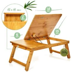 Bett-Tablett Klappbar Laptoptisch Höhenverstellbar 21-29 Cm Bambus 15 Bett-Tablett Klappbar Laptoptisch Höhenverstellbar 21-29 Cm Bambus -Outdoor Grills Store 10038060 yy 0008 logo