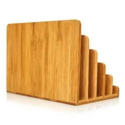 Briefablage Mit 5 Fächern DIN A4 25x17,5x16cm Stehend / Liegend Bambus -Outdoor Grills Store 10038067 yy 0005 logo