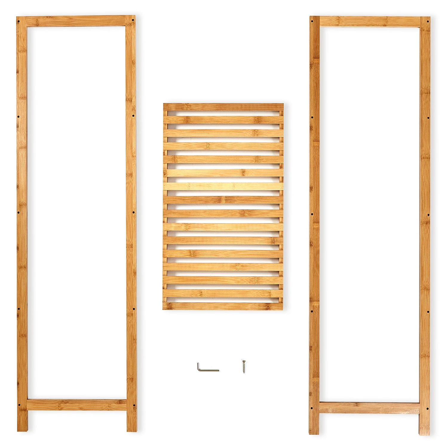 Regal Mehrzweckregal 5 Etagen 60x117,5x35cm (BxHxT) Bambus 4 Regal Mehrzweckregal 5 Etagen 60x117,5x35cm (BxHxT) Bambus – Bild 4