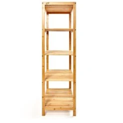 Regal Mehrzweckregal 5 Etagen 60x117,5x35cm (BxHxT) Bambus 12 Regal Mehrzweckregal 5 Etagen 60x117,5x35cm (BxHxT) Bambus -Outdoor Grills Store 10038074 yy 0006 logo