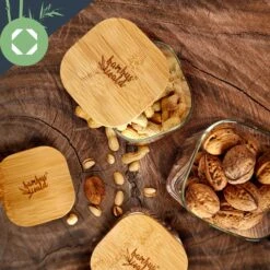 Eckiges Glas Mit Bambusdeckel Luftdicht Silikonring 10 X 25 X 10 Cm -Outdoor Grills Store 10038076 yy 0006 logo