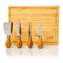 Käsebrett Mit Messerfach 25,2x3x19,5 Cm 4 Spezialmesser Pflegeleicht -Outdoor Grills Store 10038079 yy 0003 logo