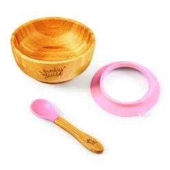 Kindergeschirr Mit Bambusschale Und Löffel 400 Ml Inkl. Saugnapf Ø: 13,7 Cm -Outdoor Grills Store 10038085 yy 0005 logo