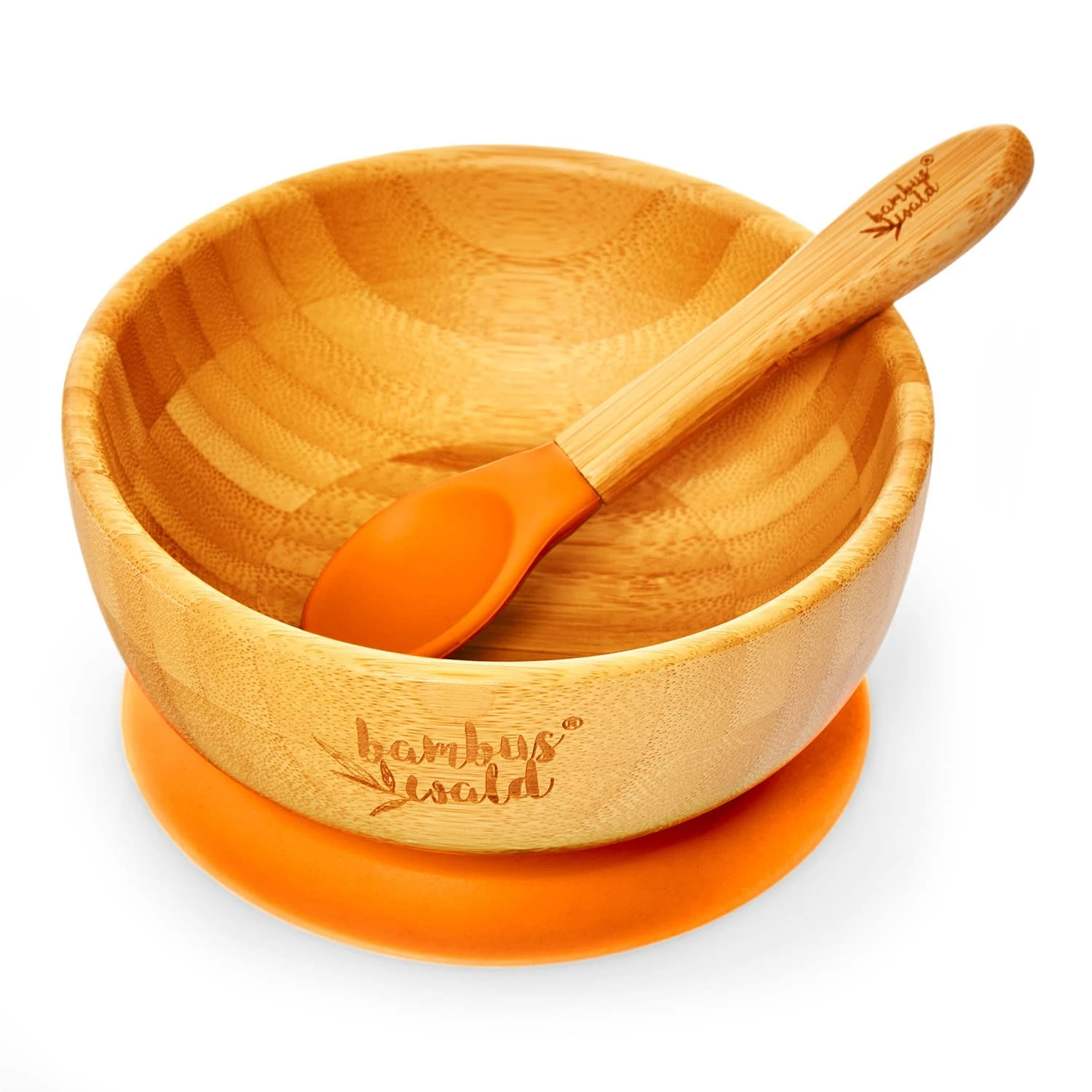 Kindergeschirr Mit Bambusschale Und Löffel 400 Ml Inkl. Saugnapf Ø: 13,7 Cm 1 Kindergeschirr Mit Bambusschale Und Löffel 400 Ml Inkl. Saugnapf Ø: 13,7 Cm