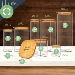 Eckiges Glas Mit Bambusdeckel Luftdicht Silikonring 6 X 15 Cm 300 Ml 13 Eckiges Glas Mit Bambusdeckel Luftdicht Silikonring 6 X 15 Cm 300 Ml -Outdoor Grills Store 10038114 yy 0007 logo