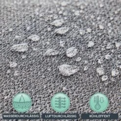 Rechteckiges Sonnensegel 2x4 M Mit Befestigungsringen Polyester Luftdurchlässig -Outdoor Grills Store 10038137 de 0003 logo