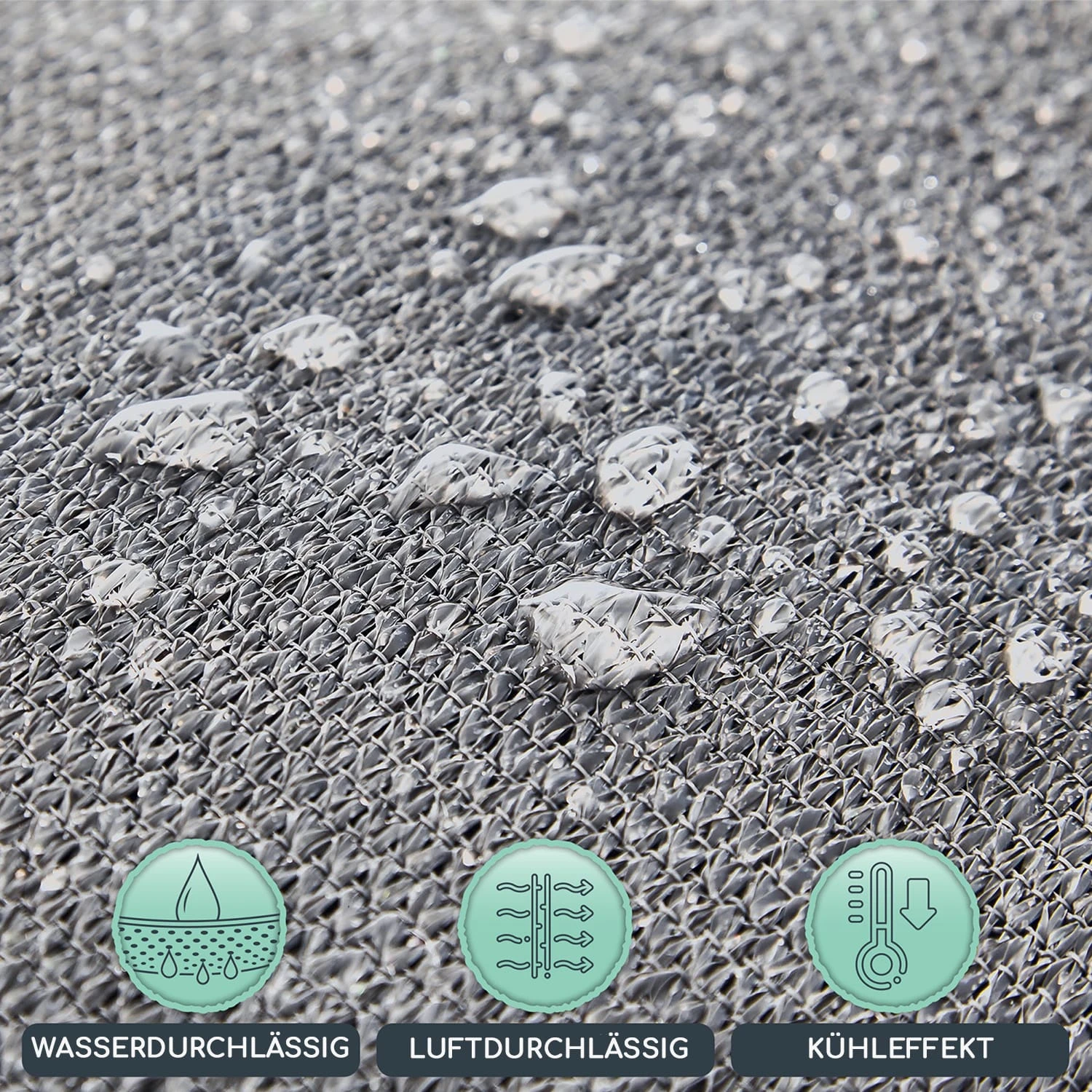 Dreieckiges Sonnensegel 3x3x3 M Befestigungsringe PE Luftdurchlässig 3 Dreieckiges Sonnensegel 3x3x3 M Befestigungsringe PE Luftdurchlässig – Bild 3