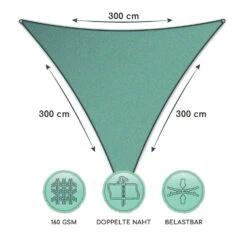 Dreieckiges Sonnensegel 3x3x3 M Befestigungsringe PE Luftdurchlässig 11 Dreieckiges Sonnensegel 3x3x3 M Befestigungsringe PE Luftdurchlässig -Outdoor Grills Store 10038147 de 0006 logo