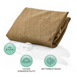 Rechteckiges Sonnensegel 5x7 M Polyester Luftdurchlässig -Outdoor Grills Store 10038178 de 0005 logo