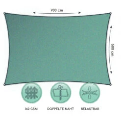 Rechteckiges Sonnensegel 5x7 M Polyester Luftdurchlässig -Outdoor Grills Store 10038178 de 0006 logo