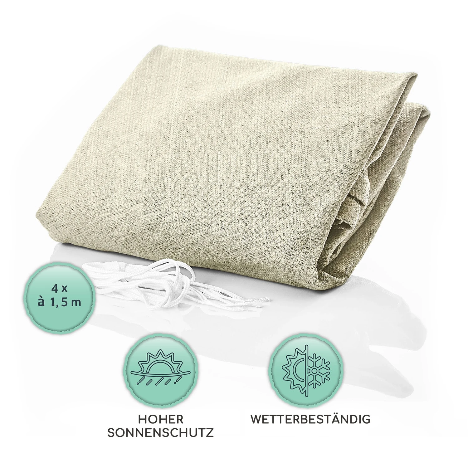 Dreieckiges Sonnensegel 3x3x3 M Polyester Luftdurchlässig 5 Dreieckiges Sonnensegel 3x3x3 M Polyester Luftdurchlässig – Bild 5