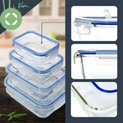 Rechteckige Glasbox 1520 Ml, 1040 Ml, 640 Ml, 370 Ml Mit Deckel 4er-Set 10 Rechteckige Glasbox 1520 Ml, 1040 Ml, 640 Ml, 370 Ml Mit Deckel 4er-Set -Outdoor Grills Store 10038296 yy 0003 logo