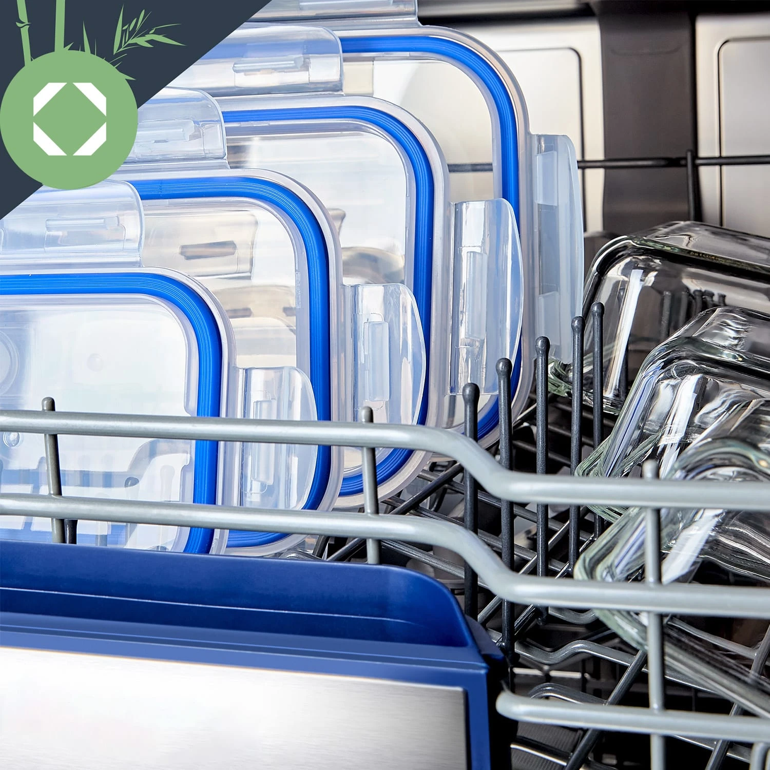 Rechteckige Glasbox 1520 Ml, 1040 Ml, 640 Ml, 370 Ml Mit Deckel 4er-Set 6 Rechteckige Glasbox 1520 Ml, 1040 Ml, 640 Ml, 370 Ml Mit Deckel 4er-Set – Bild 6