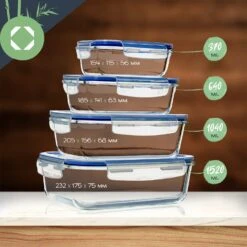 Rechteckige Glasbox 1520 Ml, 1040 Ml, 640 Ml, 370 Ml Mit Deckel 4er-Set 15 Rechteckige Glasbox 1520 Ml, 1040 Ml, 640 Ml, 370 Ml Mit Deckel 4er-Set -Outdoor Grills Store 10038296 yy 0008 logo