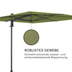 Saint-Tropez Ampelschirm 3-Achsen-Rotation 360° Drehbar 3 X 3,55 M UV-Schutz 50+ -Outdoor Grills Store 10038320 de 0006 logo