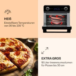 AeroVital Jumbo 3-in-1 Heißluftfritteuse Toaster Dörrautomat 1550 W 18 Liter 11 AeroVital Jumbo 3-in-1 Heißluftfritteuse Toaster Dörrautomat 1550 W 18 Liter -Outdoor Grills Store 10038339 de 0004 logo