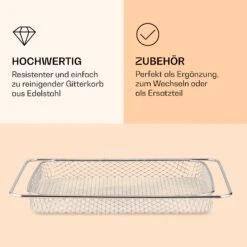 AeroVital Jumbo Heißluftfritteuse Gitterkorb Edelstahl 6 AeroVital Jumbo Heißluftfritteuse Gitterkorb Edelstahl -Outdoor Grills Store 10038341 de 0003 logo