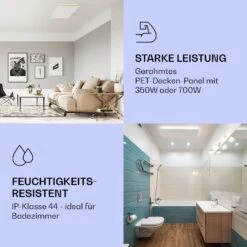 Wondersky Decken-Infrarotheizstrahler 2-er Set 700W 60 X 6 X 120 Cm (BxHxT) IP44 12 Wondersky Decken-Infrarotheizstrahler 2-er Set 700W 60 X 6 X 120 Cm (BxHxT) IP44 -Outdoor Grills Store 10038381 de 0005 logo