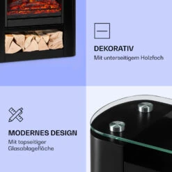 Studio 5 Arc Elektrokamin 1800 W LED-Flammen Heizlüfter Fernbedienung 11 Studio 5 Arc Elektrokamin 1800 W LED-Flammen Heizlüfter Fernbedienung -Outdoor Grills Store 10038401 de 0005 logo