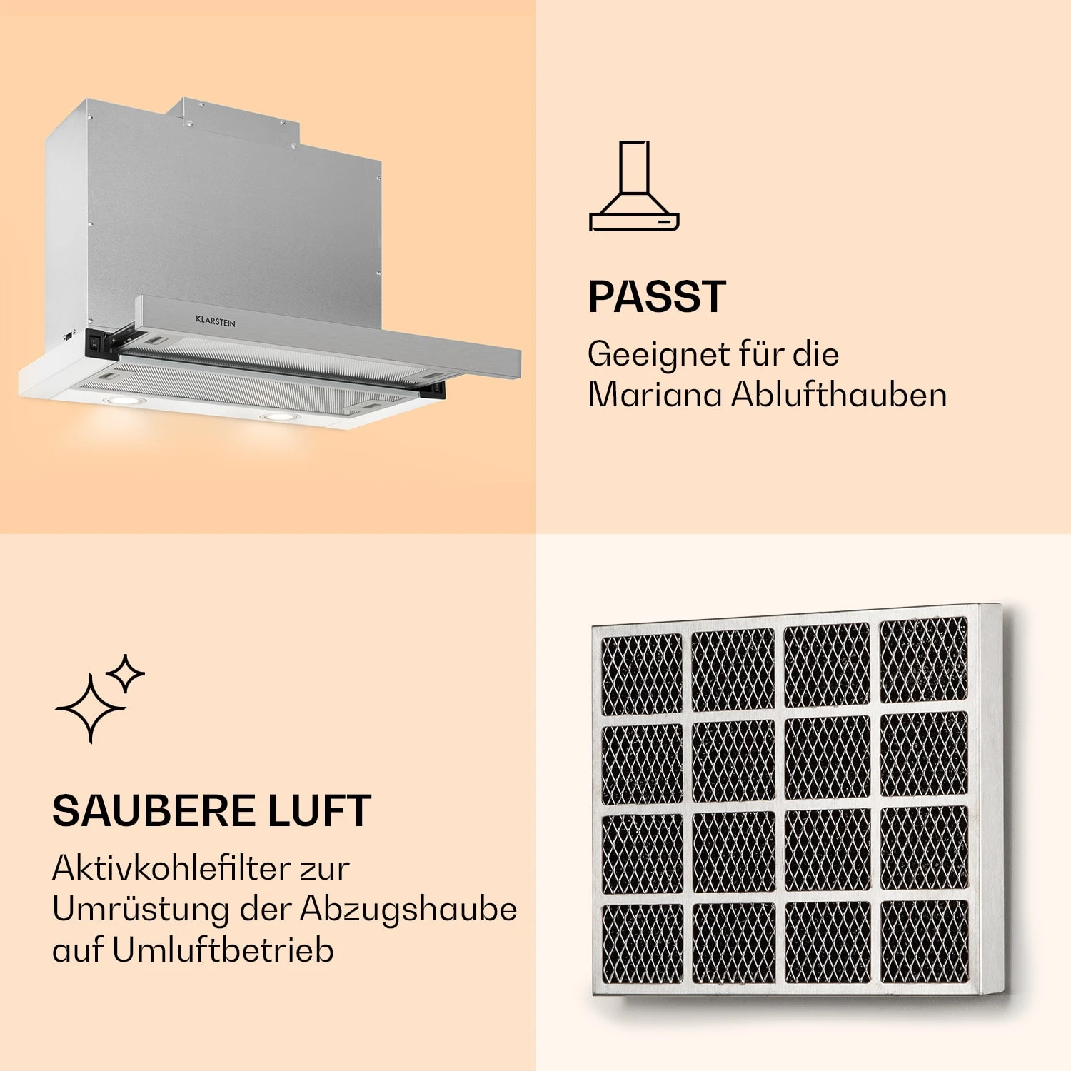 Mariana Aktivkohlefilter Zubehör Ersatz 20 X 2 X 17 Cm (BxHxT) 2 Mariana Aktivkohlefilter Zubehör Ersatz 20 X 2 X 17 Cm (BxHxT) – Bild 2