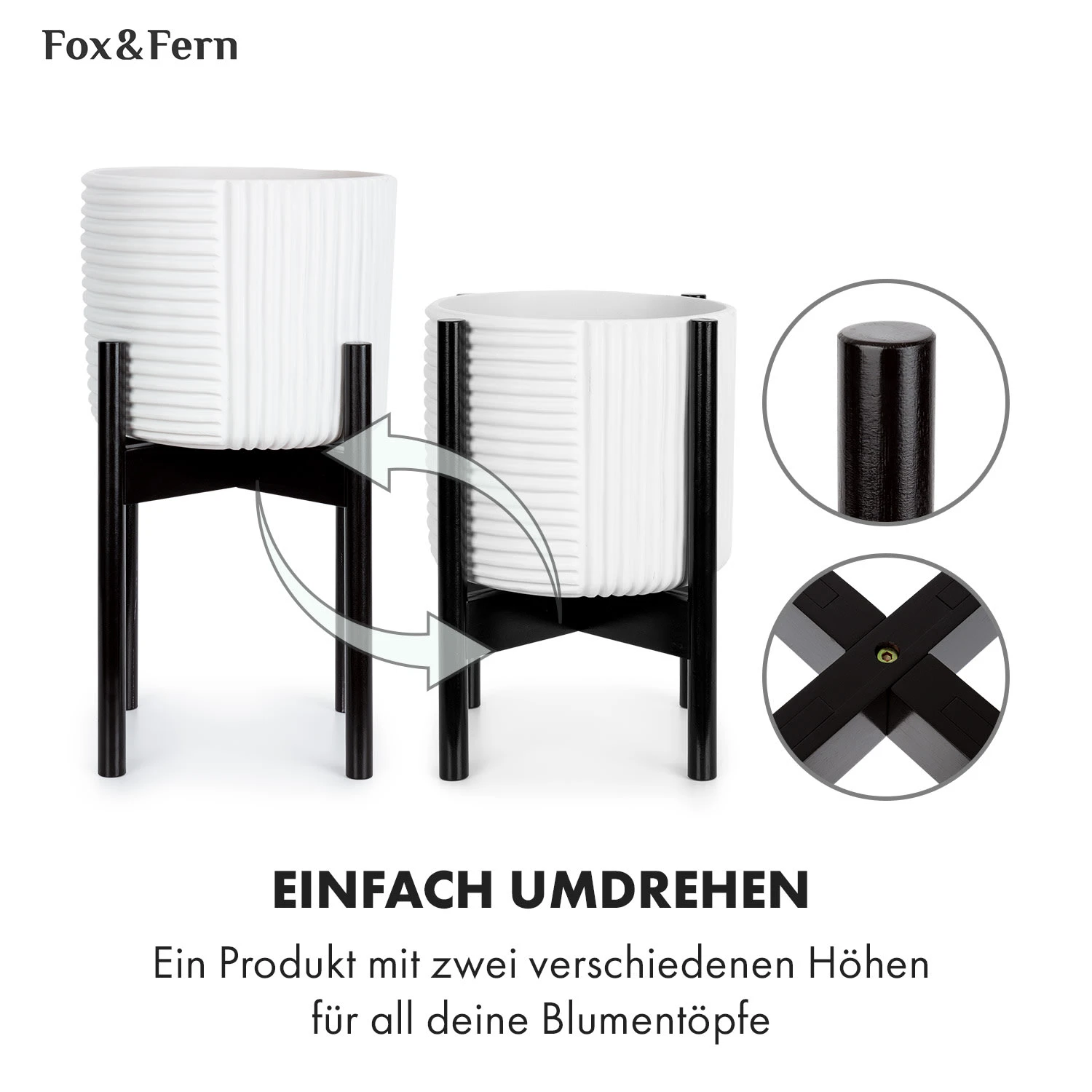 Deventer Pflanzenhalter Für Töpfe Von 20,3-30,5 Cm Ø 2 Höhen 5 Deventer Pflanzenhalter Für Töpfe Von 20,3-30,5 Cm Ø 2 Höhen – Bild 5