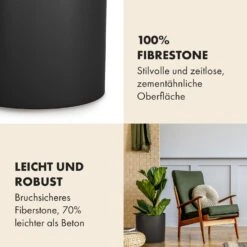Gendt Pflanztopf Übertopf Faserstein In/Outdoor -Outdoor Grills Store 10038465 de 0003 usp