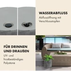 Venlo Blumentopf Polystone In- Und Outdoor 3 Größen -Outdoor Grills Store 10038470 de 0004 usp