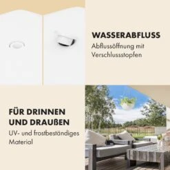 Laren Blumenampel Ø 28 Cm Polystone Mit Naturseilen 2er-Set -Outdoor Grills Store 10038552 de 0004 usp