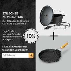 Galloway Dutch Oven 12.0 BBQ-Topf Gusseisen Größe XL / 12 Qt -Outdoor Grills Store 10038583 de 0007 usp