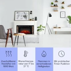Saint Helens Elektrokamin 1900 W LED-Technik Fernbedienung -Outdoor Grills Store 10038615 de 0003 usp