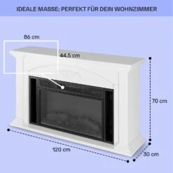 Saint Helens Elektrokamin 1900 W LED-Technik Fernbedienung -Outdoor Grills Store 10038615 de 0005 usp