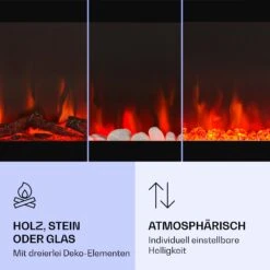 Galeras Elektrischer Wand- Und Einbaukamin 1800 W LED 3 Farben Timer 11 Galeras Elektrischer Wand- Und Einbaukamin 1800 W LED 3 Farben Timer -Outdoor Grills Store 10038687 de 0004 logo