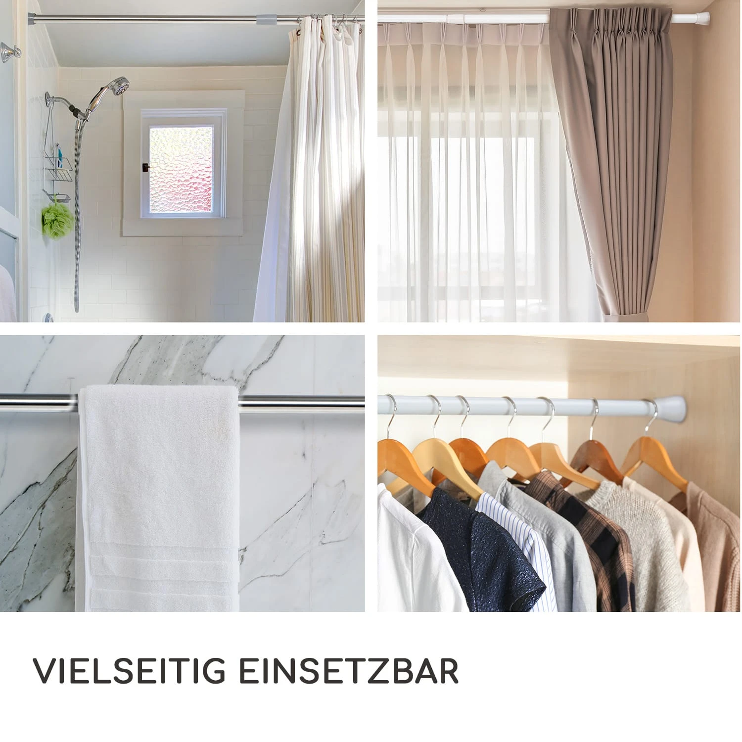 Stamina L Teleskopstange Duschvorhang 110-200cm Rutschfest 6 Stamina L Teleskopstange Duschvorhang 110-200cm Rutschfest – Bild 6