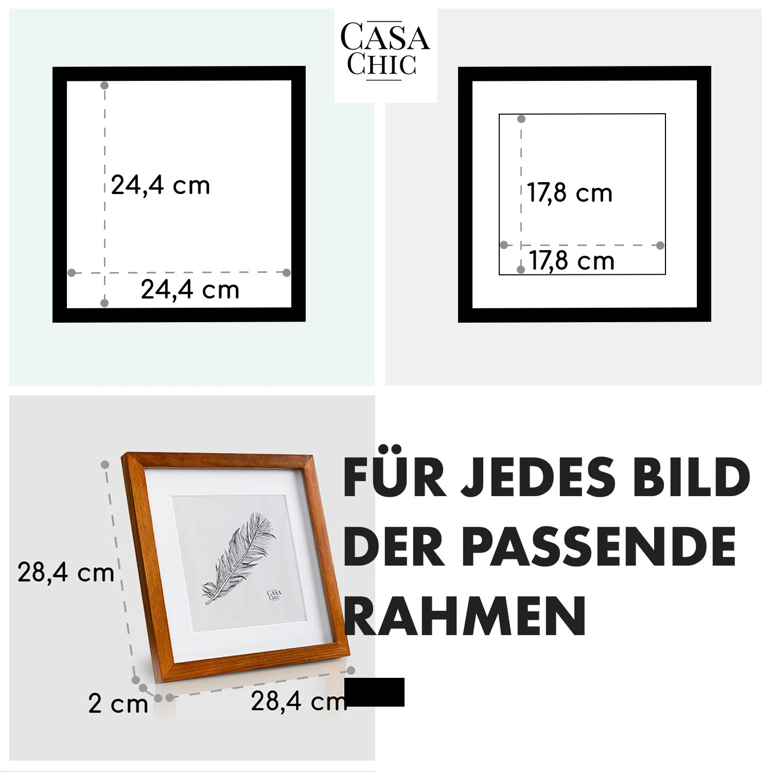 Bristol Bilderrahmen Glasscheibe 25 X 25 Cm Mit Passepartout Echtholz 5 Bristol Bilderrahmen Glasscheibe 25 X 25 Cm Mit Passepartout Echtholz – Bild 5