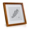 Bristol Bilderrahmen Glasscheibe 25 X 25 Cm Mit Passepartout Echtholz