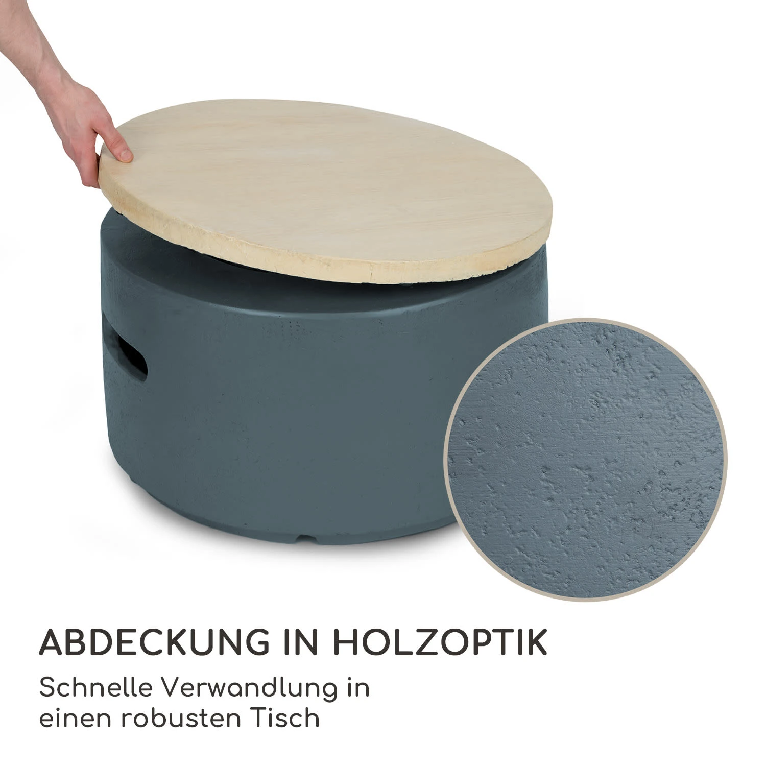 Pilos Gas-Feuerstelle 40.000BTU/13kW Abdeckung Edelstahlbrenner 4 Pilos Gas-Feuerstelle 40.000BTU/13kW Abdeckung Edelstahlbrenner – Bild 4