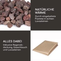 Pilos Gas-Feuerstelle 40.000BTU/13kW Abdeckung Edelstahlbrenner 12 Pilos Gas-Feuerstelle 40.000BTU/13kW Abdeckung Edelstahlbrenner -Outdoor Grills Store 10039400 de 0006 logo