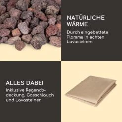 Andros Gas-Feuerstelle 40.000BTU/13kW Deckel Edelstahlbrenner -Outdoor Grills Store 10039405 de 0006 logo