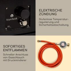 Corinth Gas-Feuerstelle 40.000BTU/13kW Abdeckung Edelstahlbrenner -Outdoor Grills Store 10039407 de 0005 logo