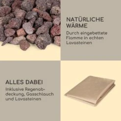 Corinth Gas-Feuerstelle 40.000BTU/13kW Abdeckung Edelstahlbrenner -Outdoor Grills Store 10039407 de 0007 logo