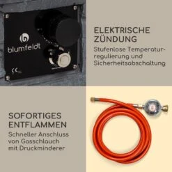 Anafi Gas-Feuerstelle 40.000BTU/13kW Abdeckung Edelstahlbrenner 12 Anafi Gas-Feuerstelle 40.000BTU/13kW Abdeckung Edelstahlbrenner -Outdoor Grills Store 10039410 de 0005 logo