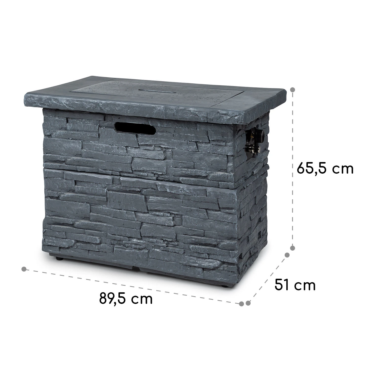 Anafi Gas-Feuerstelle 40.000BTU/13kW Abdeckung Edelstahlbrenner 8 Anafi Gas-Feuerstelle 40.000BTU/13kW Abdeckung Edelstahlbrenner – Bild 8