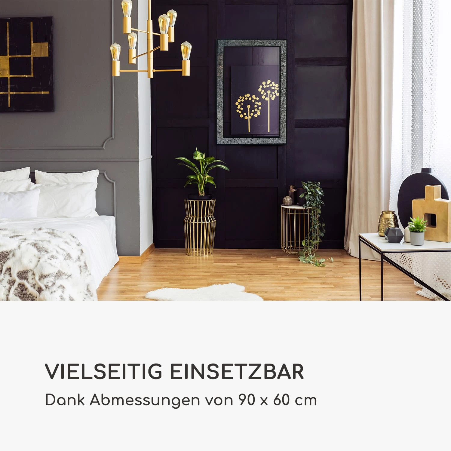 Watford Wandspiegel 90 X 60 Cm Echtholz Glasfliesen Mit Mosaikeffekt 4 Watford Wandspiegel 90 X 60 Cm Echtholz Glasfliesen Mit Mosaikeffekt – Bild 4