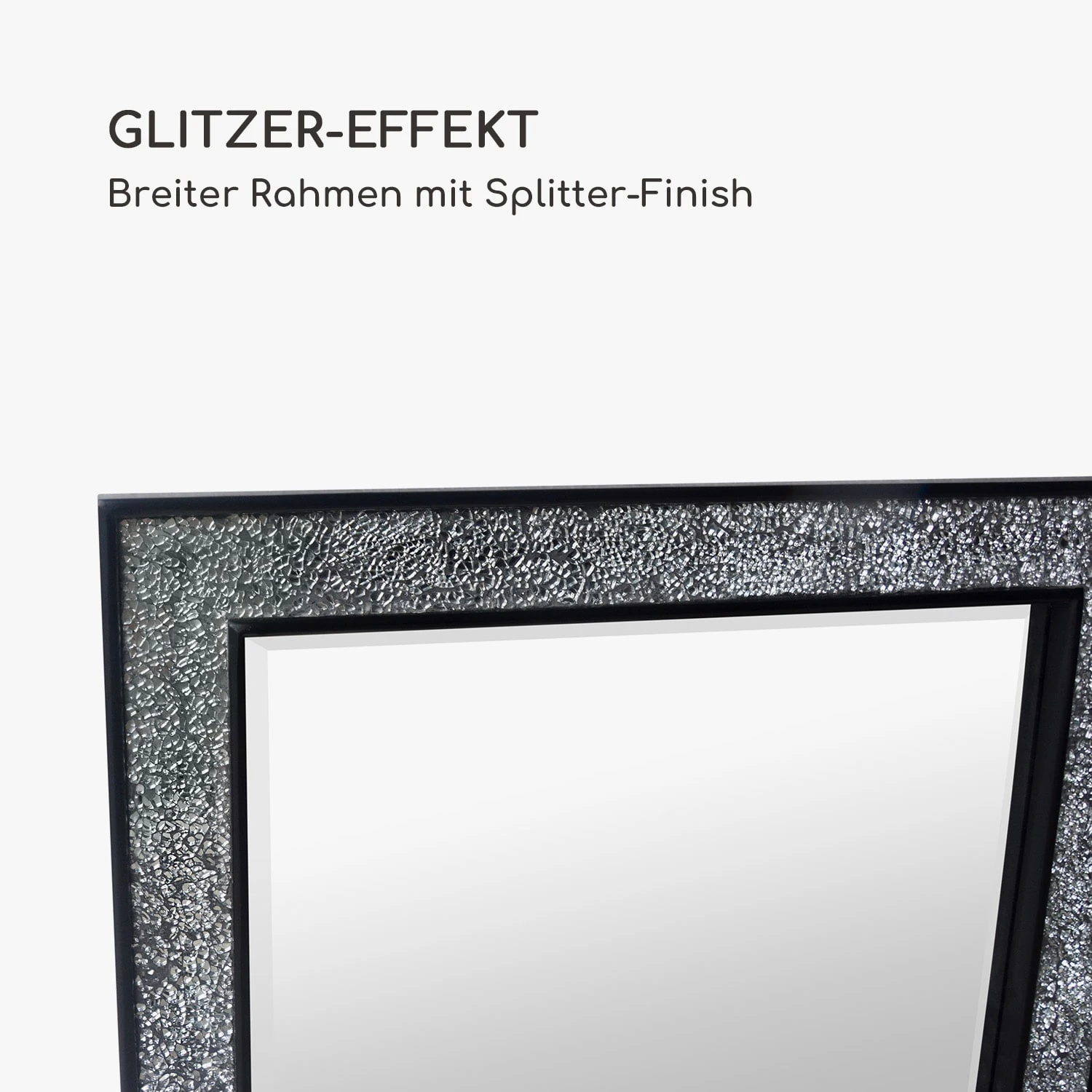 Watford Wandspiegel 90 X 60 Cm Echtholz Glasfliesen Mit Mosaikeffekt 5 Watford Wandspiegel 90 X 60 Cm Echtholz Glasfliesen Mit Mosaikeffekt – Bild 5