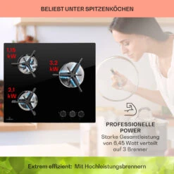 Trifecta 3 Gaskochfeld 3-flammig Gusseisen Glaskeramik -Outdoor Grills Store 10039421 de 0003 usp