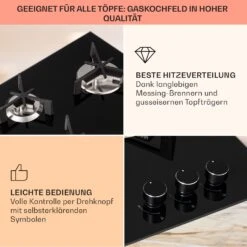 Trifecta 3 Gaskochfeld 3-flammig Gusseisen Glaskeramik -Outdoor Grills Store 10039421 de 0004 usp