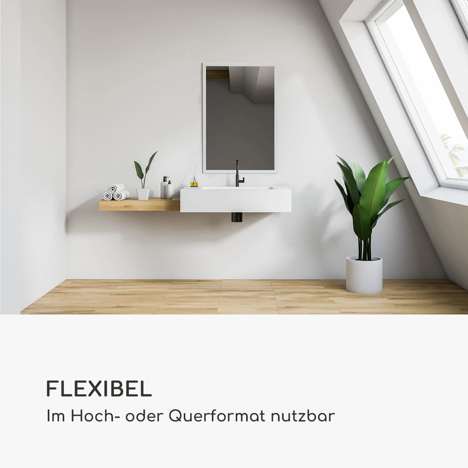 Arsenal Wandspiegel Echtholz Rechteckig 90 X 60 Cm 2 Arsenal Wandspiegel Echtholz Rechteckig 90 X 60 Cm – Bild 2