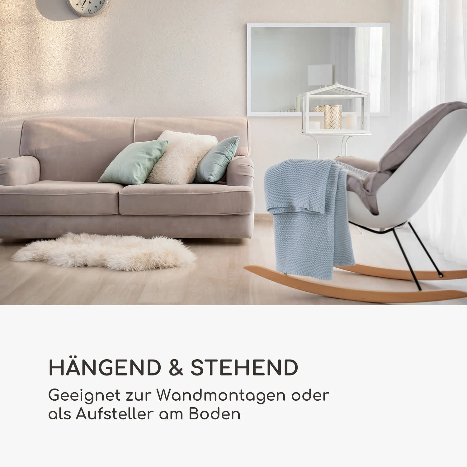 Arsenal Wandspiegel Echtholz Rechteckig 90 X 60 Cm 3 Arsenal Wandspiegel Echtholz Rechteckig 90 X 60 Cm – Bild 3