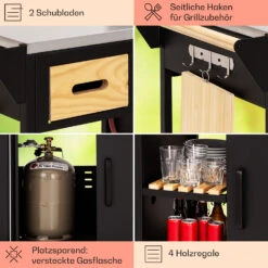 Jersey Outdoor Kitchen Gasgrill Spüle 20,7 KW 5+1 Brenner Mobil 12 Jersey Outdoor Kitchen Gasgrill Spüle 20,7 KW 5+1 Brenner Mobil -Outdoor Grills Store 10039854 de 0005 usp